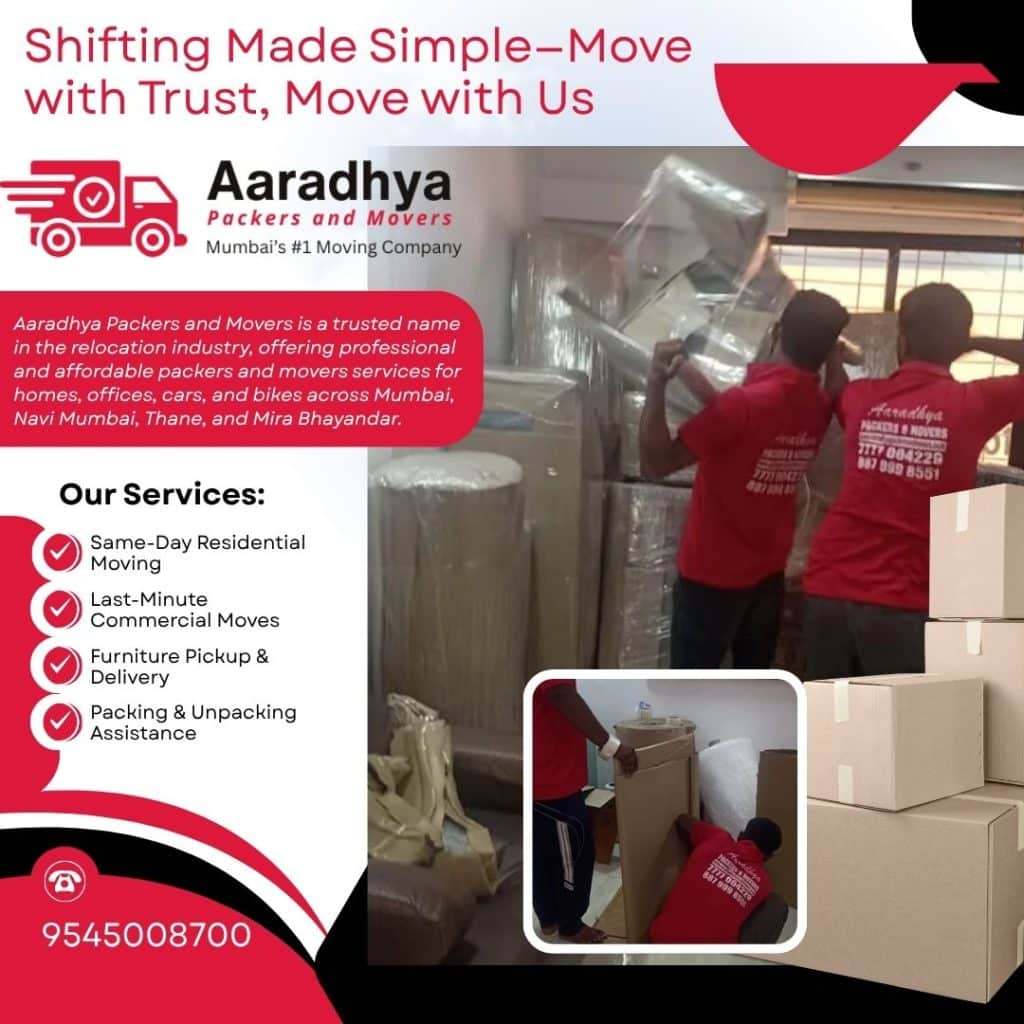 Best Packers And Movers in Mumbai, Navi Mumbai, Thane and Mira Bhayandar